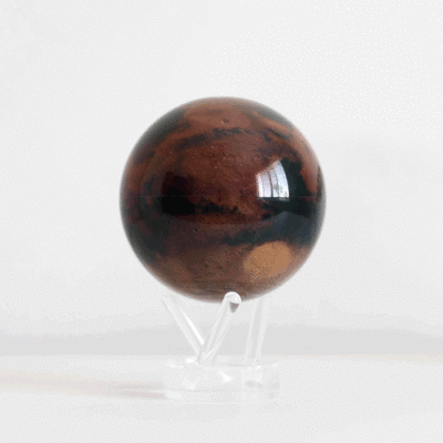 Planet Mars Rotating Globe