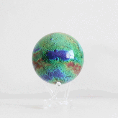 Vesta Asteroid Rotating Globe