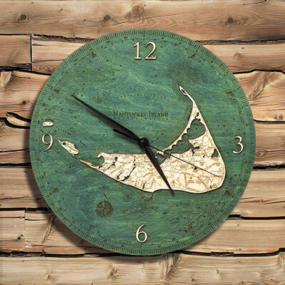 Nantucket Nautical Wood Clock