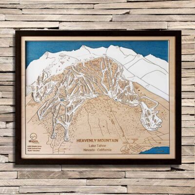 Heavenly Mountain Trail Map Art