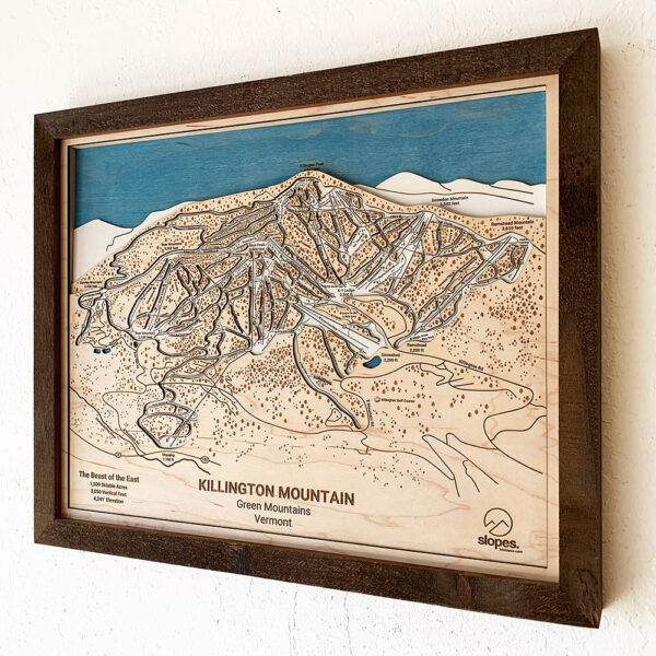 Killington Mountain Framed Trail Map