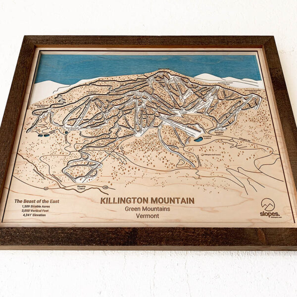 Killington Mountain Vermont Wooden Sign