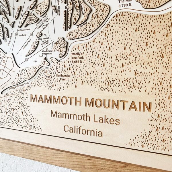 Mammoth Mountain Trail Map zoomed in