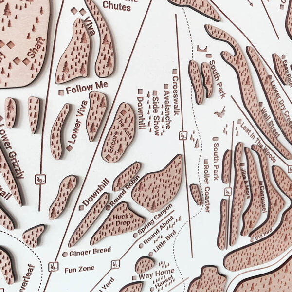 Mammoth Mountain Trail Map detailed view