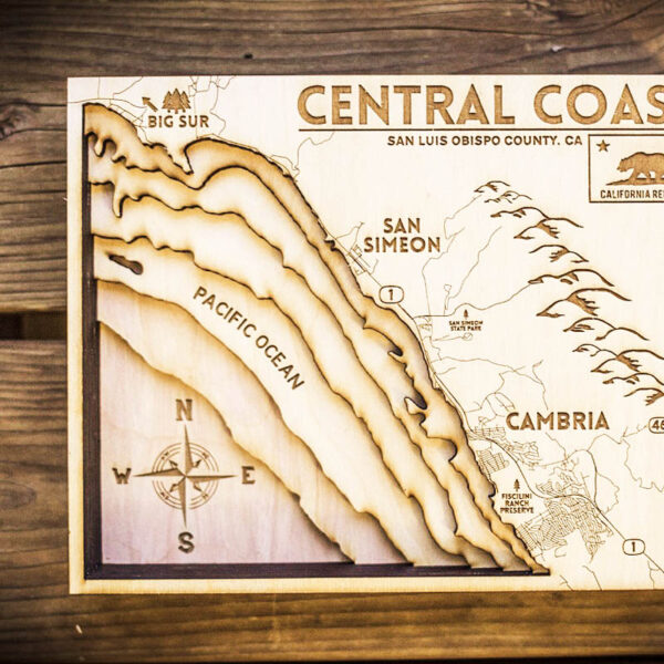 Central Coast CA Wood Map