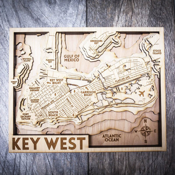 key west wood wall art