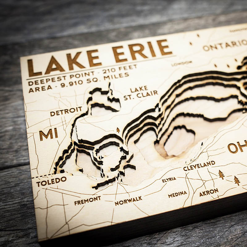 Lake Erie Nautical Map