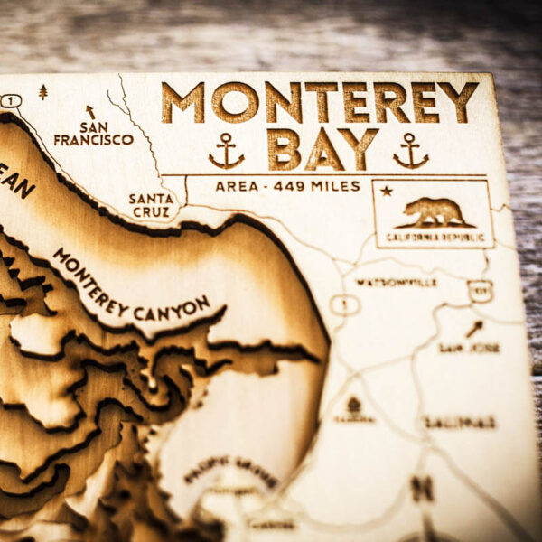 Monterey Bay Map for sale