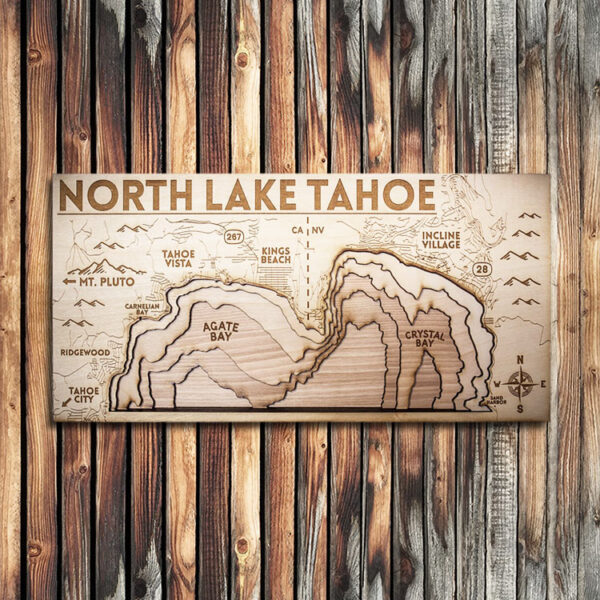 North Lake Tahoe Wood Map