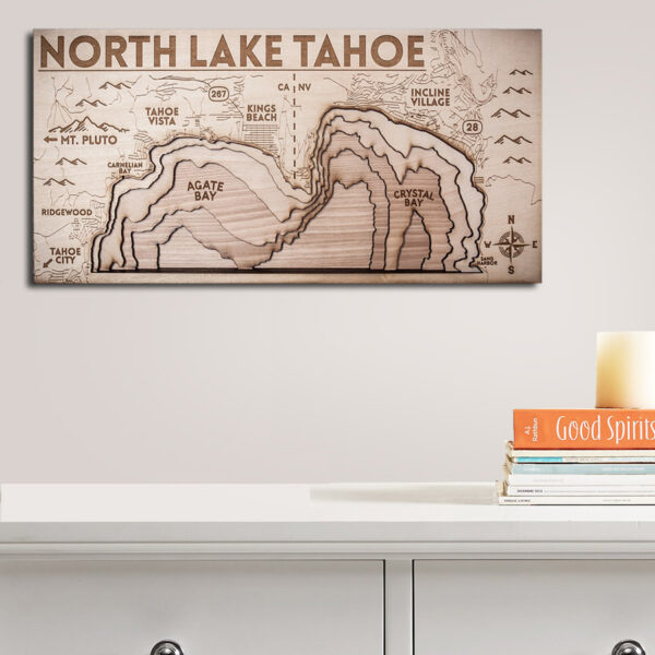 North Lake Tahoe Wood Map