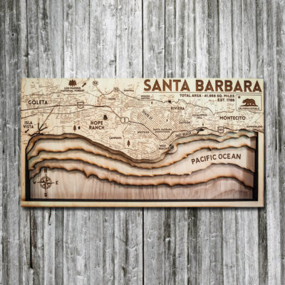 Santa Barbara Wood Map, Topographic