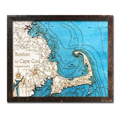 cape cod wood chart topographic