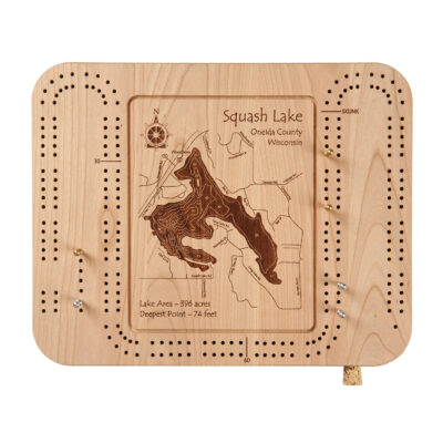 Los Angeles Wood Cribbage Board