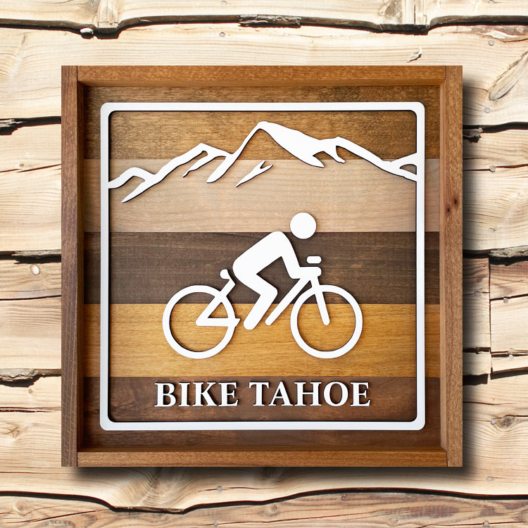 Wooden Cycling Sign, Custom Bicycle Sign, Gifts for Cyclists