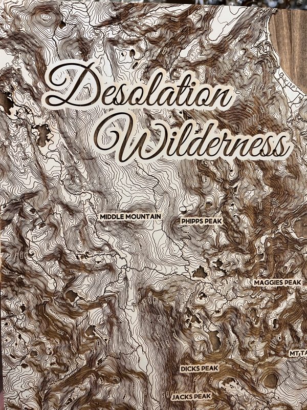 Desolation Wilderness Lake Tahoe Map