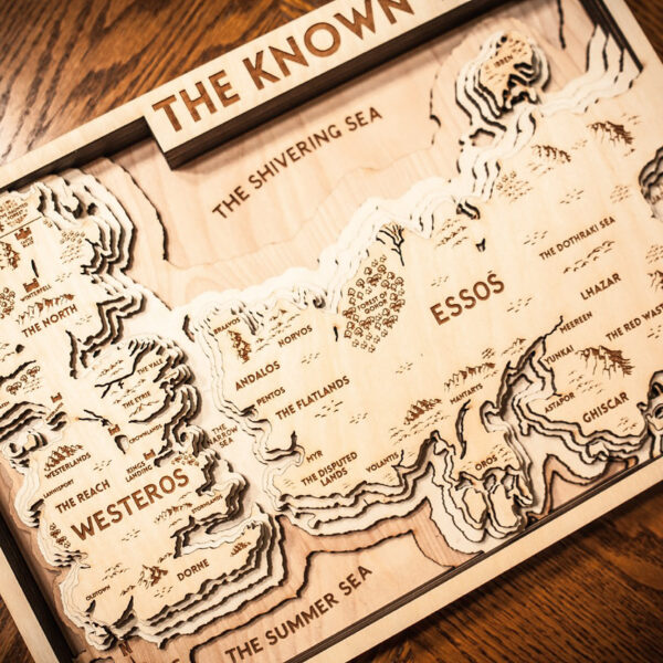 Game of Thrones Map, GOT Map, The Known World