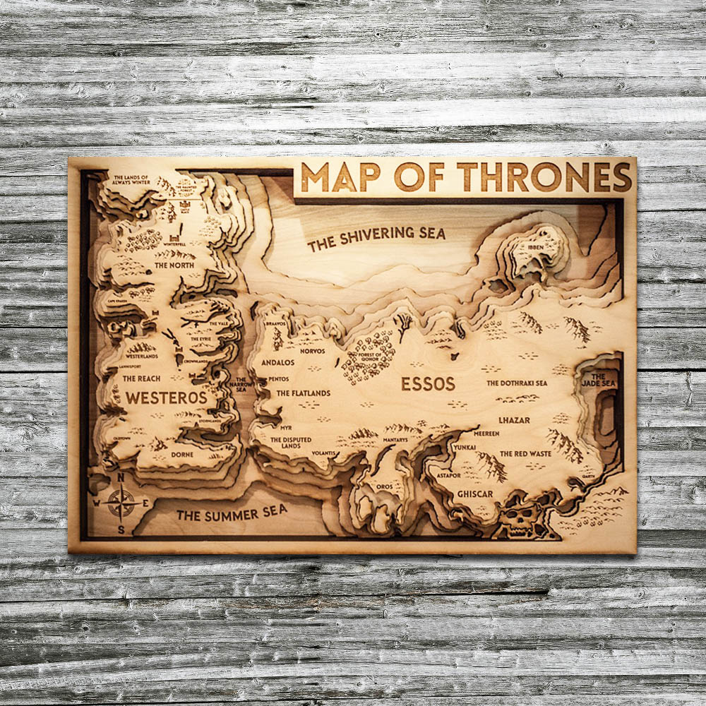 Game of thrones map, Game of Thrones Gift HBO