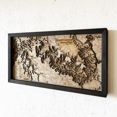 Grand Canyon 3D Topographic Wood Wall Map