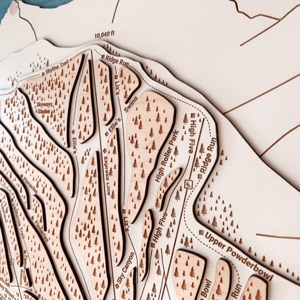 Zoom view of Heavenly Mountain Trail Map