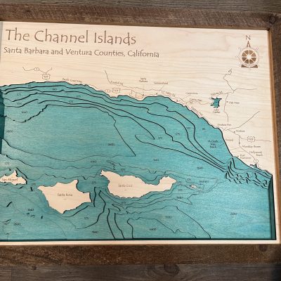 Channel Islands Map Decor