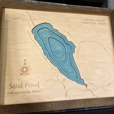 Sand Pond Maine Map