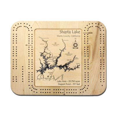 Lake Shasta cribbage board