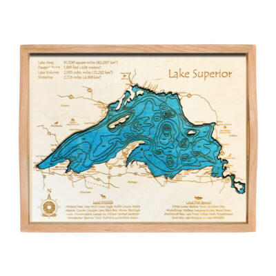 Lake Superior Wood Serving Tray, Home Decor