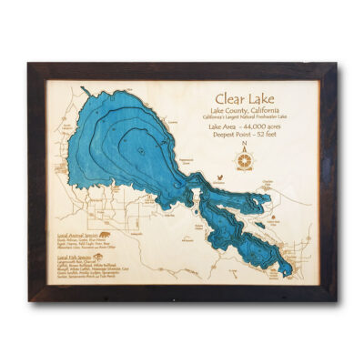 Clear Lake CA Wood Map