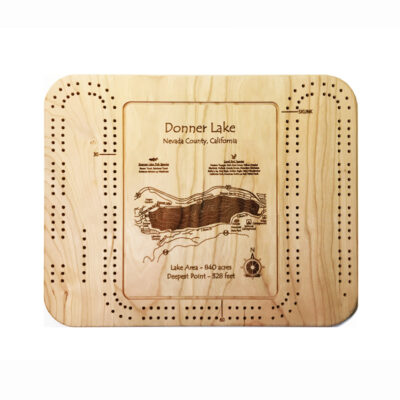 Donner Lake cribbage board