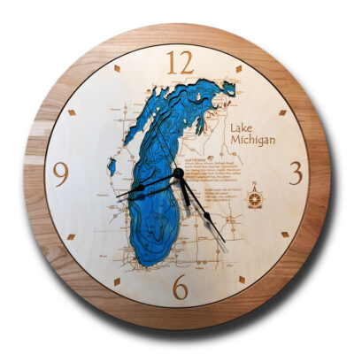 Lake Michigan Wood Clock