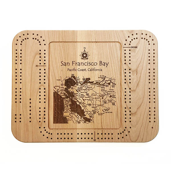 Wood Cribbage Board