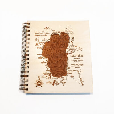 Lake Tahoe Nautical Wood Map