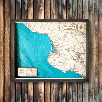 Morro Bay 3D Nautical Wood Map