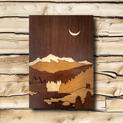 Mt. Baker Washington 3D Wall Art, Laser-Cut Nature Scene