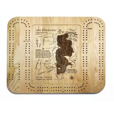 lake mendocino cribbage board