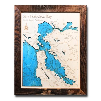 San Francisco Wood Map for sale