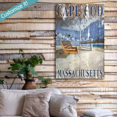 Cape Code Sign, Cape Cod Vintage Sign, Cape Cod Souvenir