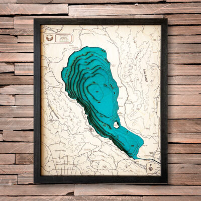 Pyramid Lake Nevada 3D Lake Map