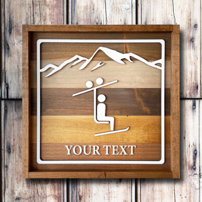 Ski Decor, Skier Rec Sign