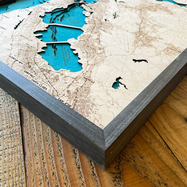 San Francisco Wall Map, 3D Wood Wall Art, San Francisco Bay Area