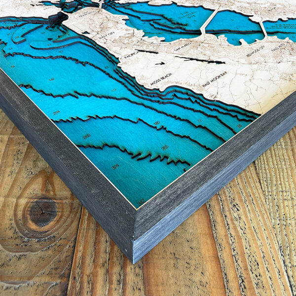 San Francisco Wall Map, 3D Wood Wall Art, San Francisco Bay Area