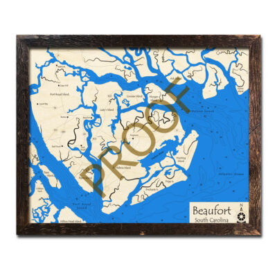 Beaufort SC Wood Map