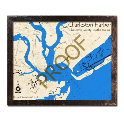 Charleston Harbor 3d map