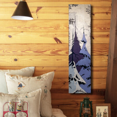 Snow Covered Winter Tree Wall Art, Printed on Wood