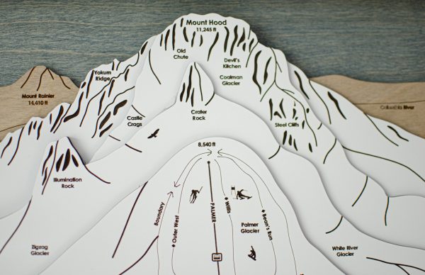 Timberline Mount Hood Oregon Ski Map