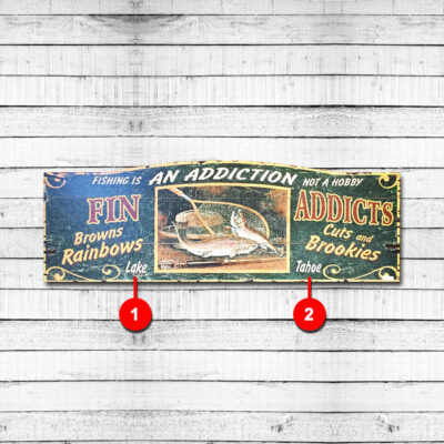 Fishing Personalized Cabin Sign