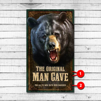 Man Cave Personalized Vintage Sign