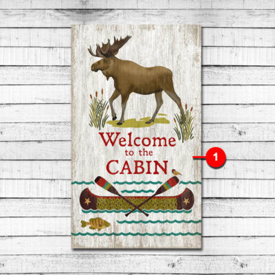 Welcome to the Cabin Personalized Custom Sign