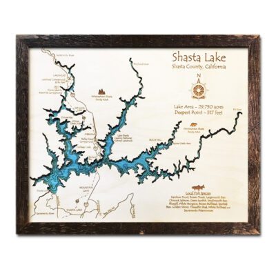 Shasta Lake Wood Map