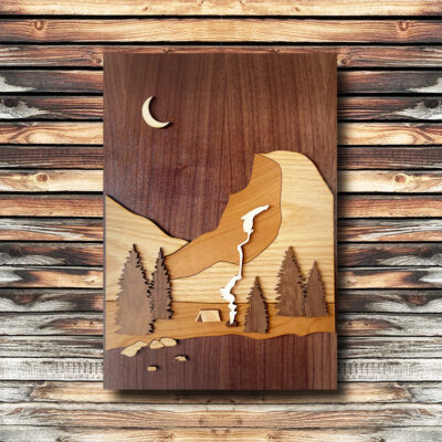 Half Dome at Yosemite 3D Wooden Wall Art